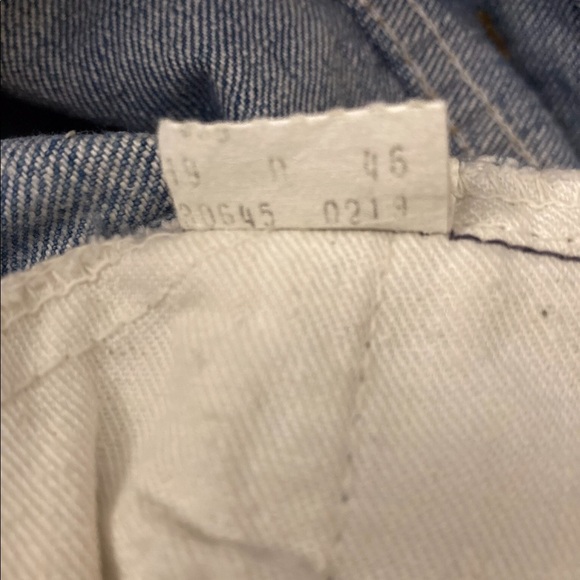 Levi’s 70’s Vintage Orange Tab Cutoff Denim Shorts 100% Cotton SF 207 - Picture 6 of 7